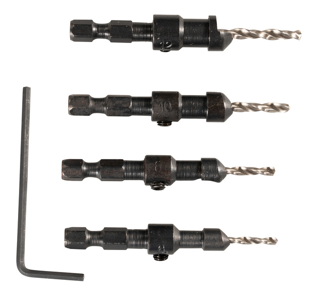 Makita Zestaw wierteł z pogłębiaczami (2,4/ 2,8/ 3,2/ 3,6 mm)