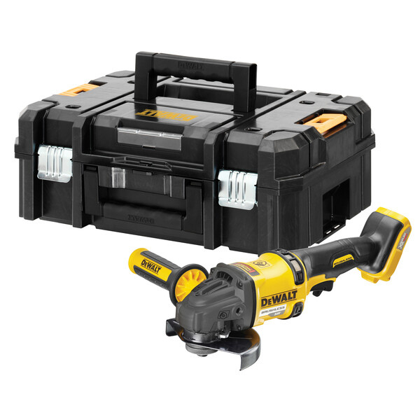 Dewalt Akumulatorowa szlifierka kątowa FlexVolt DCG418NT-XJ 125 mm, 54V Li-Ion, bez akumulatorów i ładowarki , w walizce TSTAK