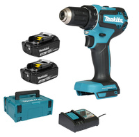 Makita Wiertarko-wkrętarka Akumulatorowa DDF485RFJ 18V 2x3.0Ah Li-Ion, Makpac