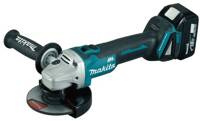 Makita Bezprzewodowa szlifierka kątowa DGA506RTJ 125mm; 18V; 2x5,0Ah MAKPAC