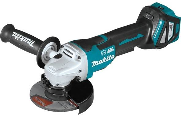 Makita Akumulatorowa szlifierka kątowa 18V 125mm; bez akumulatorów i ładowarki, walizka MAKPAC