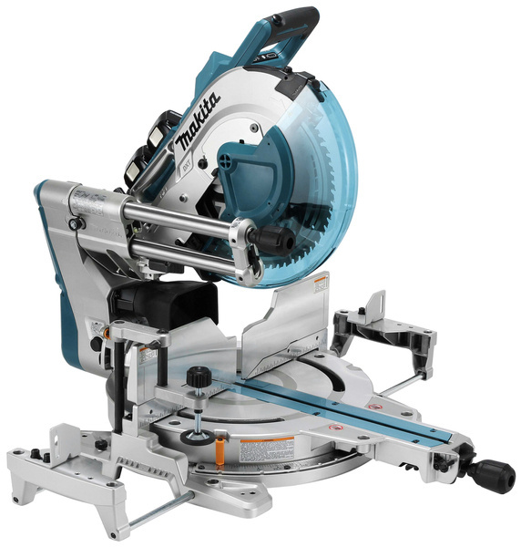 Makita Akumulatorowa ukośnica 305 mm DLS211ZU 2 x 18V Li-Ion znacznik laserowy, Bluetooth, ADT