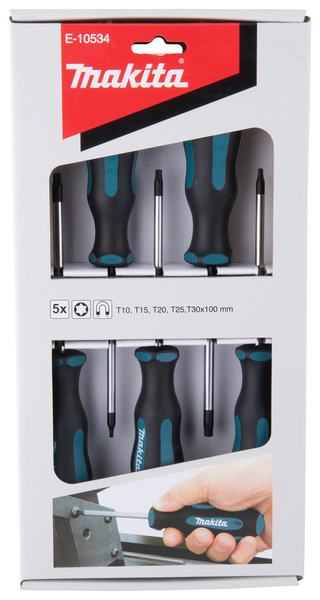 Makita Zestaw wkrętaków Torx 5 szt. (T10 T15 T20 T25 T30)