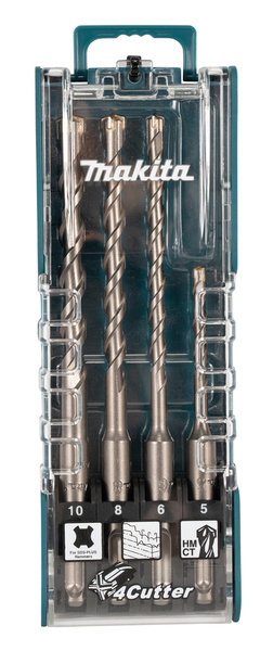 Makita Zestaw wierteł 4CUT SDS-Plus 5,6,8,10 mm
