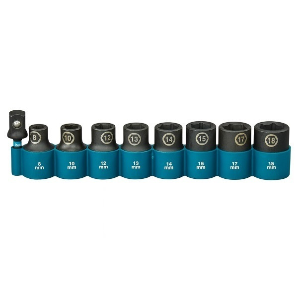 Makita Zestaw nasadek udarowych Impact Black 1/2'' 8-18 mm 9 szt