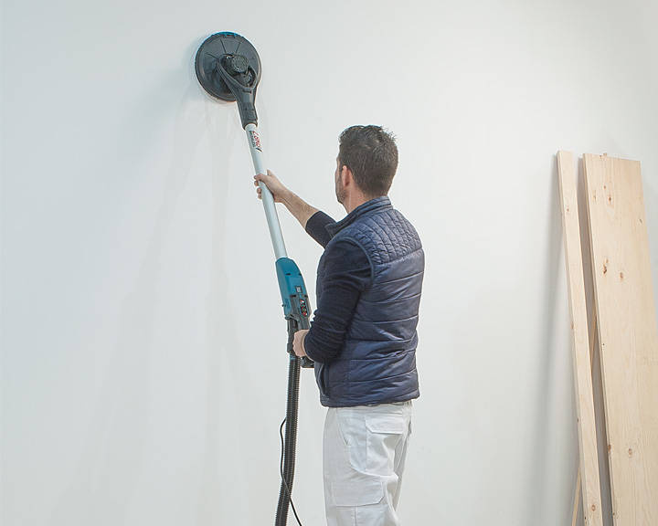 VIRUTEX Szlifierka do gładzi z silnikiem bezszczotkowym LPC197 450W