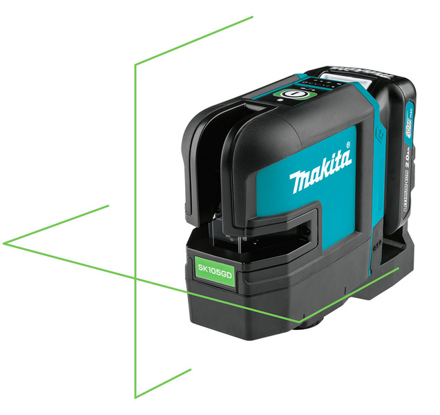 Makita Akumulatorowy laser krzyżowy SK105GDZ (zielony) 10,8V (12V max), bez akumulatorów i ładowarki