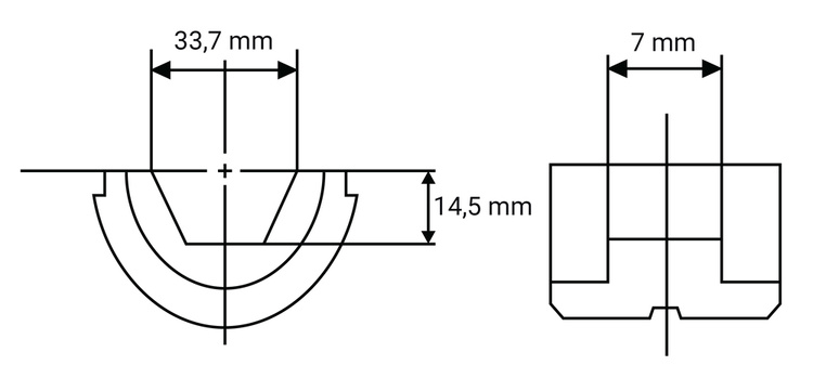 Matryca sześciokątna K34 ZM00000228 do pracy z DTC301/302